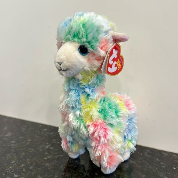 Ty Classic Plush LOLA the Multicolor Llama (9 Inch Medium Size) Plush Toy NWT - Picture 1 of 10
